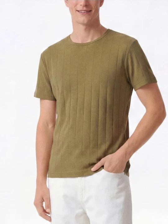 Obrázek produktu Reserved - Tričko slim fit - světle olivová