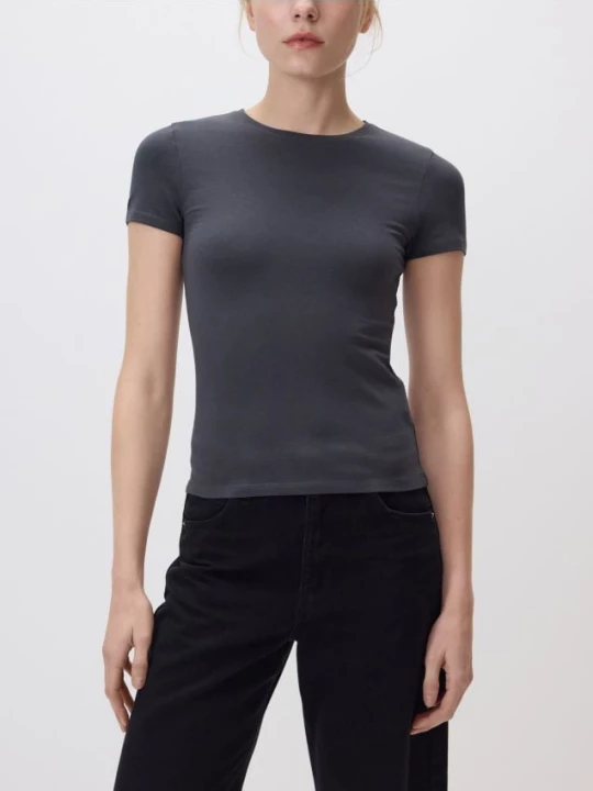 Obrázek produktu Reserved - Tričko slim fit - tmavě šedá