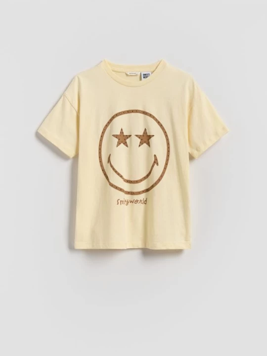Obrázek produktu Reserved - Tričko SmileyWorld® - béžová