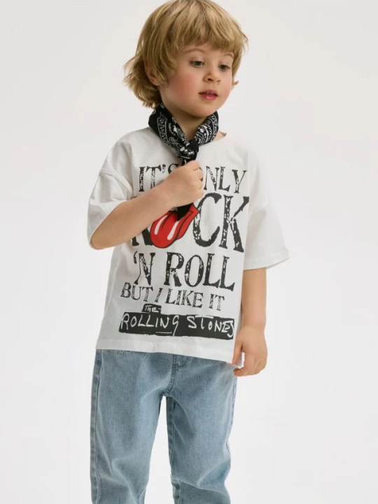 Obrázek produktu Reserved - Tričko The Rolling Stones - krémová