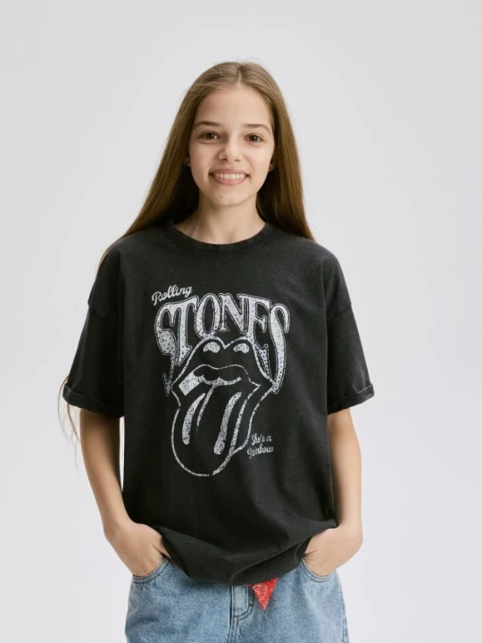 Obrázek produktu Reserved - Tričko The Rolling Stones - tmavě šedá