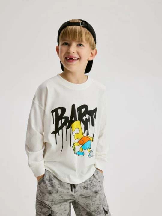 Obrázek produktu Reserved - Tričko The Simpsons - krémová