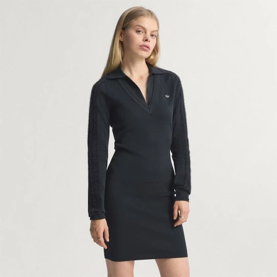 Obrázek produktu Šaty Long Sleeve Collared Adidas černá