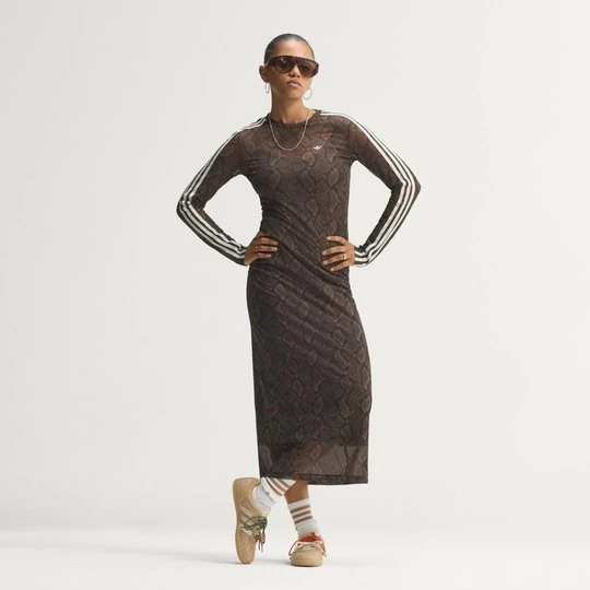 Obrázek produktu ŠATY SNAKE PRINT MAXI Adidas hnědá