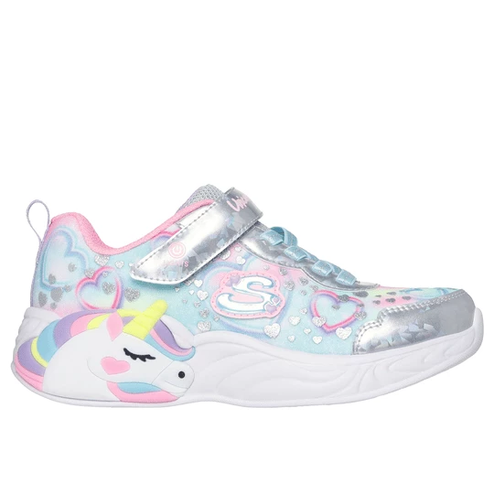 Obrázek produktu Skechers Dívky S-Lights: Unicorn Dreams - Heart Sparkles Teniska v Stríbrná