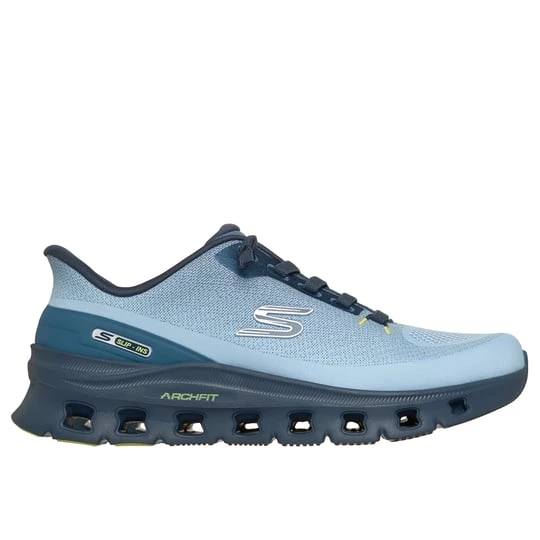 Obrázek produktu Skechers Muži Slip-ins: Arch Fit Glide-Step Pro Shoes v Modrý/Limetková, Vegan, Pratelné v pračce