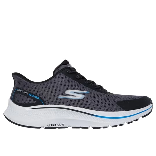 Obrázek produktu Skechers Muži Slip-ins: GO RUN Consistent 2.0 - Worldview Shoes v Sedá Uhlíková/Cerná, Pratelné v pračce