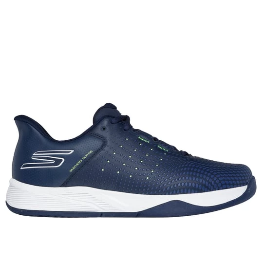 Obrázek produktu Skechers Muži Slip-ins Relaxed Fit: Viper Court Reload Shoes v Tmave Modrá/Zlutá, Vegan, Pratelné v pračce, Arch Fit
