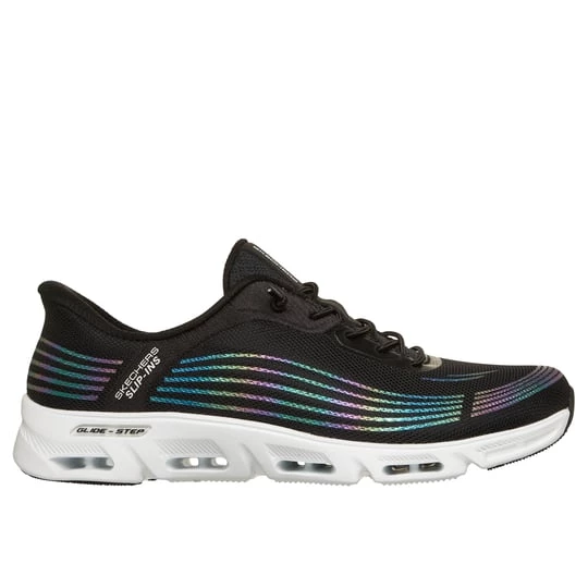 Obrázek produktu Skechers Ženy Slip-ins: Glide-Step Gratify - Cosmic Shoes v Černá/Bílý, Vegan, Pratelné v pračce