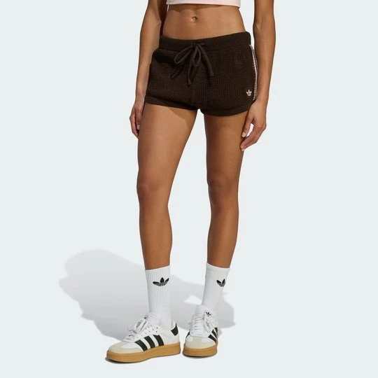 Obrázek produktu ŠORTKY KNITTED CROCHET Adidas Aurora Coffee