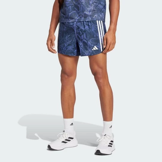 Obrázek produktu Šortky Own the Run Excite Allover Print AEROREADY Adidas Semi Cobalt Blue