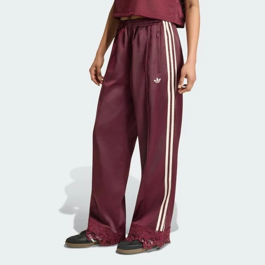 Obrázek produktu SPORTOVNÍ KALHOTY ADIDAS ORIGINALS SATIN LACE FIREBIRD LOOSE vínová