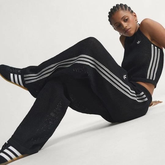 Obrázek produktu SPORTOVNÍ KALHOTY KNITTED CROCHET FIREBIRD Adidas černá