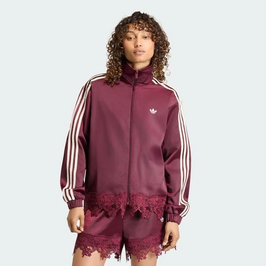 Obrázek produktu SPORTOVNÍ TOP ADIDAS ORIGINALS SATIN LACE FIREBIRD LOOSE vínová