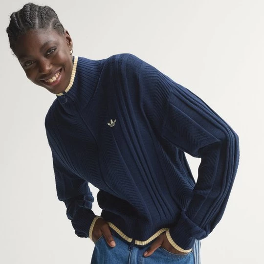 Obrázek produktu SPORTOVNÍ TOP CABLE KNIT FIREBIRD Adidas Night Indigo