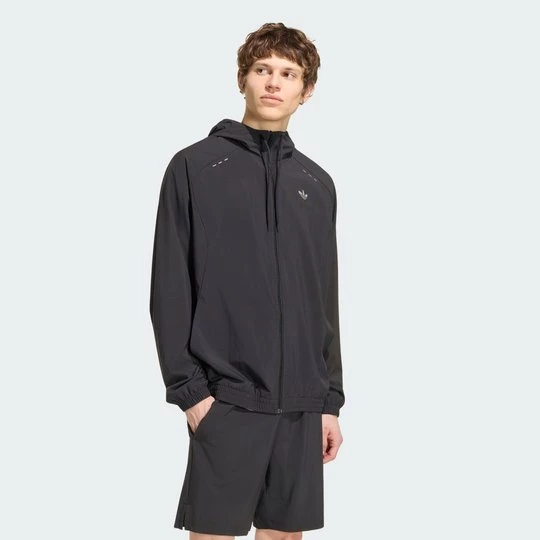 Obrázek produktu SPORTOVNÍ TOP TECH TREFOIL ESSENTIALS HOODED FULL ZIP Adidas černá