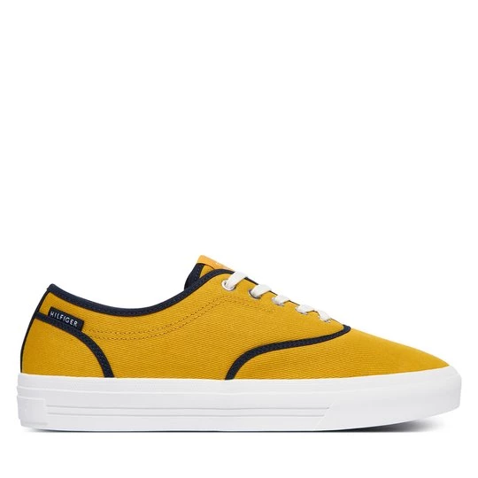 Obrázek produktu Tenisky Tommy Hilfiger Th Vulc Cup Long Lace Canvas FM0FM05874 Žlutá