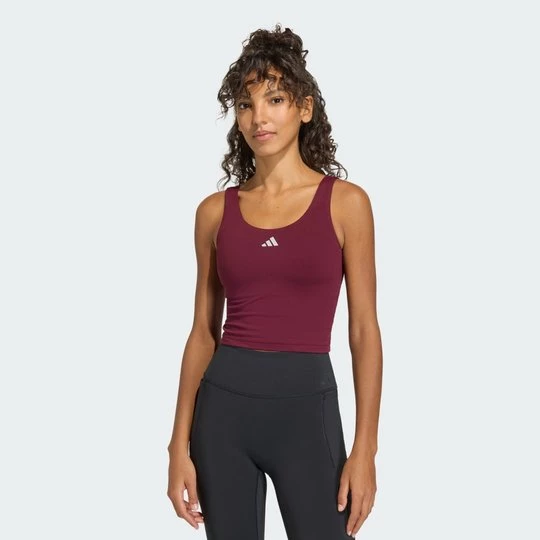 Obrázek produktu Tílko 3 Stripes Studio All Me Light Support Adidas vínová
