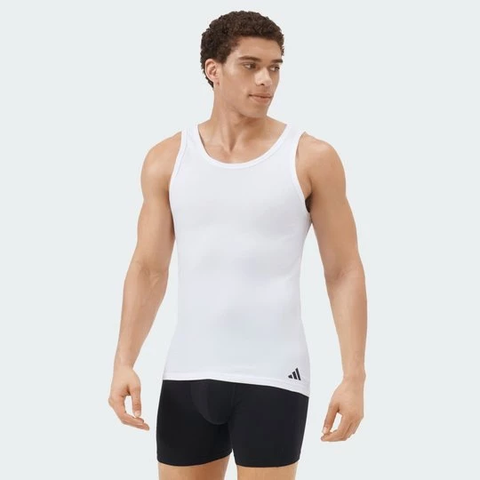 Obrázek produktu Tílko Active Flex Cotton - 2 kusy Adidas bílá