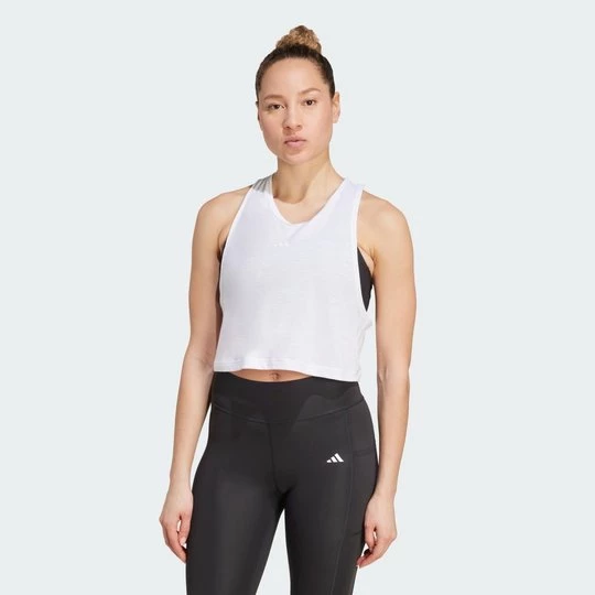Obrázek produktu Tílko Yoga Essentials Cropped Adidas bílá