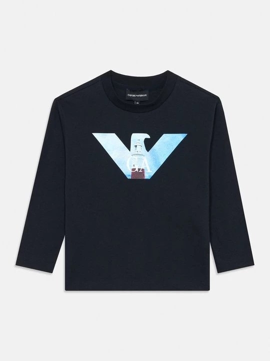 Obrázek produktu Top s dlouhým rukávem Emporio Armani tmavě modrá