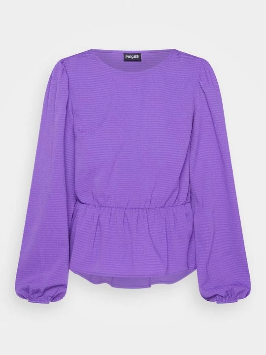 Obrázek produktu Top s dlouhým rukávem Pieces fialová