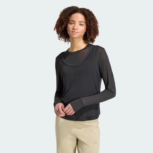 Obrázek produktu TOP S DLOUHÝM RUKÁVEM SOFT LUX SHEER Adidas černá