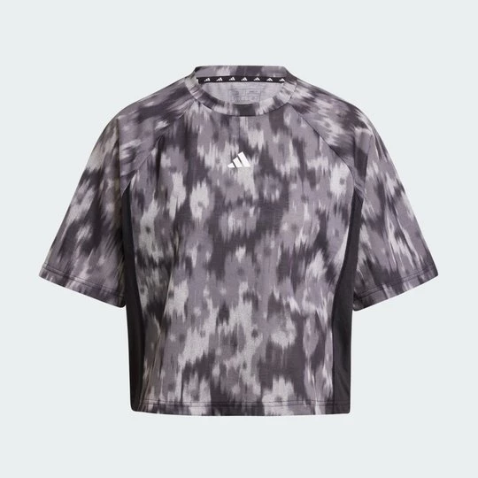 Obrázek produktu Train Essentials Allover Print Flower Tie-Dye T-Shirt Adidas černá