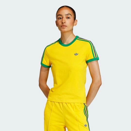 Obrázek produktu TRIČKO 3 STRIPES SLIM Adidas žlutá