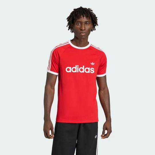 Obrázek produktu Tričko 3-Stripes Slim Ringer Adidas Better Scarlet
