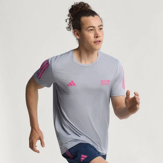 Obrázek produktu Tričko BMW Berlin-Marathon 2025 Finisher Adidas Halo Silver
