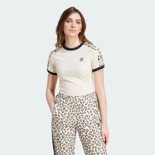 Obrázek produktu Tričko Leopard 3-Stripes Adidas Wonder White