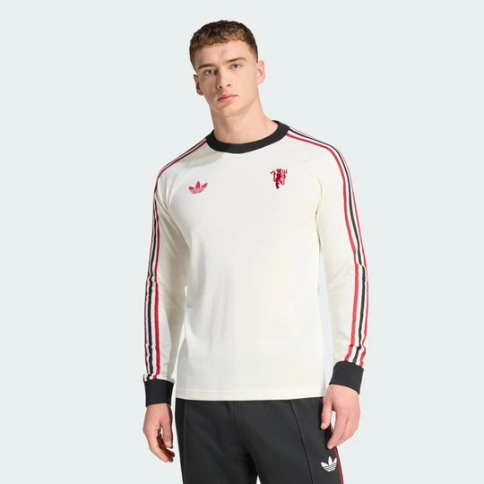 Obrázek produktu Tričko s dlouhým rukávem Manchester United Originals Adidas Off White