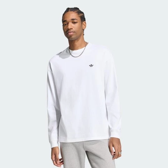 Obrázek produktu TRIČKO S DLOUHÝM RUKÁVEM TREFOIL ESSENTIALS Adidas bílá