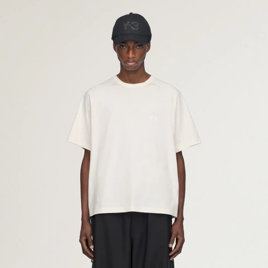 Obrázek produktu TRIČKO S KRÁTKÝM RUKÁVEM V HRANATÉM STŘIHU Y-3 Adidas Chalk White