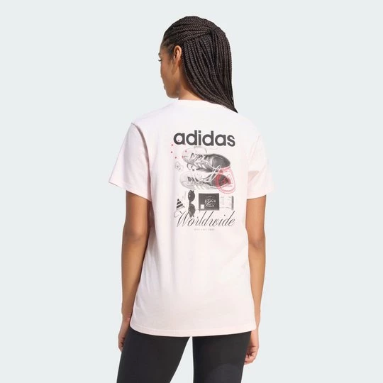 Obrázek produktu TRIČKO TRAVEL LOOSE GRAPHIC Adidas Distilled Pink