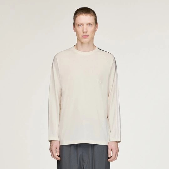 Obrázek produktu TRIČKO Y-3 OVERSIZED GRADIENT STRIPES S DLOUHÝM RUKÁVEM Adidas Chalk White