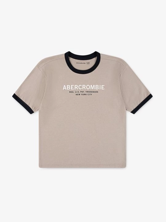 Obrázek produktu Triko s potiskem Abercrombie & Fitch béžová