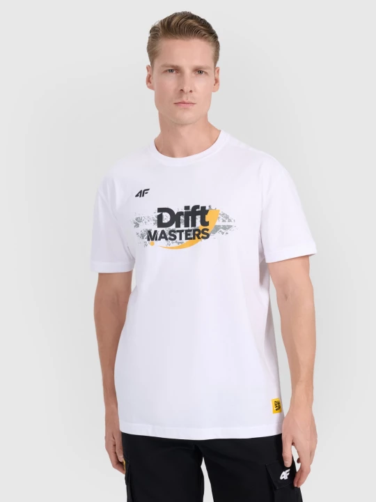 Obrázek produktu Unisex regular tričko s potiskem 4F x Drift Masters - bílé