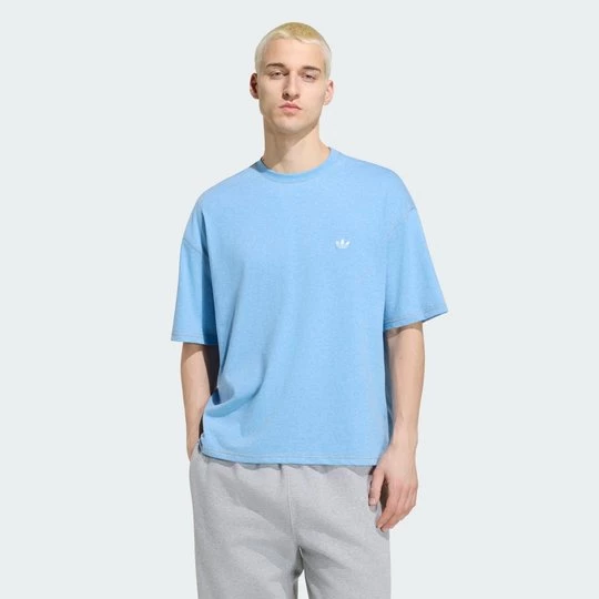 Obrázek produktu VOLNÉ ZKRÁCENÉ TRIČKO TREFOIL ESSENTIALS MELANGE Adidas Light Blue Mel