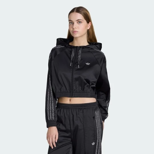Obrázek produktu ZKRÁCENÁ MIKINA PEARL NA ZIP Adidas černá