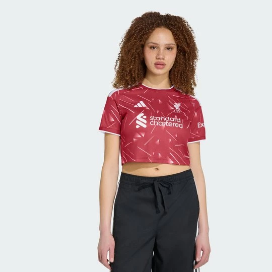 Obrázek produktu Zkrácený domácí dres Liverpool FC 26/27 Adidas Active Maroon