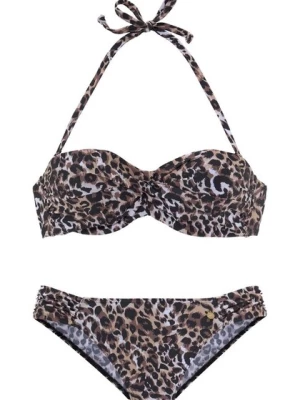 Obrázek produktu LASCANA Bikiny  hnědá / černá / přírodní bílá