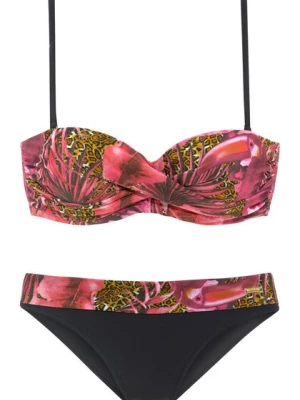 Obrázek produktu LASCANA Bikiny  zelená / pink / ohnivá červená / černá