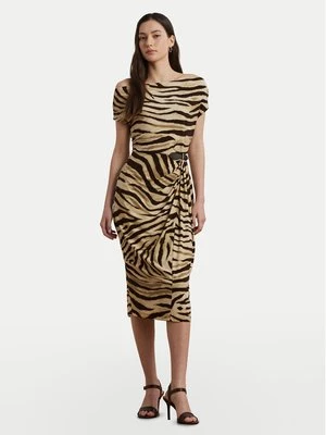 Obrázek produktu LAUREN RALPH LAUREN Koktejlové šaty 200973604001 Béžová Slim Fit