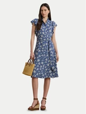 Obrázek produktu LAUREN RALPH LAUREN Košilové šaty 200970726001 Modrá Regular Fit