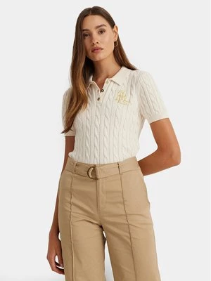 Obrázek produktu LAUREN RALPH LAUREN Polokošile 200932224001 Écru Slim Fit Krémová