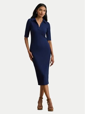Obrázek produktu LAUREN RALPH LAUREN Úpletové šaty 200973609002 Tmavomodrá Slim Fit