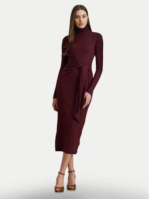 Obrázek produktu LAUREN RALPH LAUREN Úpletové šaty 200980028006 Bordó Slim Fit