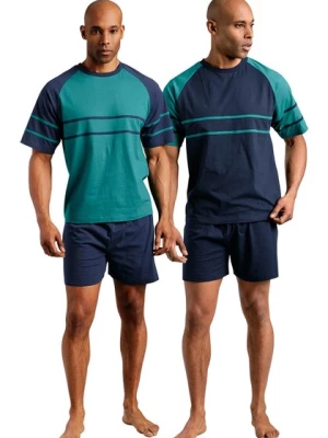 Obrázek produktu LE JOGGER Pyžamo krátké  marine modrá / petrolejová